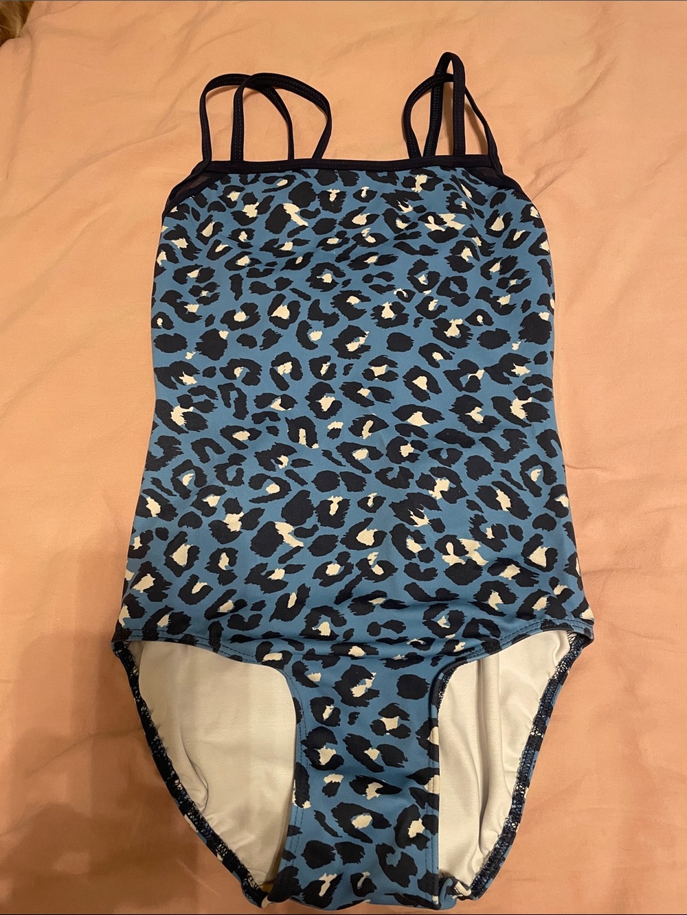 Eleve Dancewear Blue Leopard Print Tank Leotard